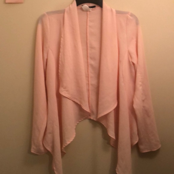 Discovery Tops - Baby Pink Open Cardigan